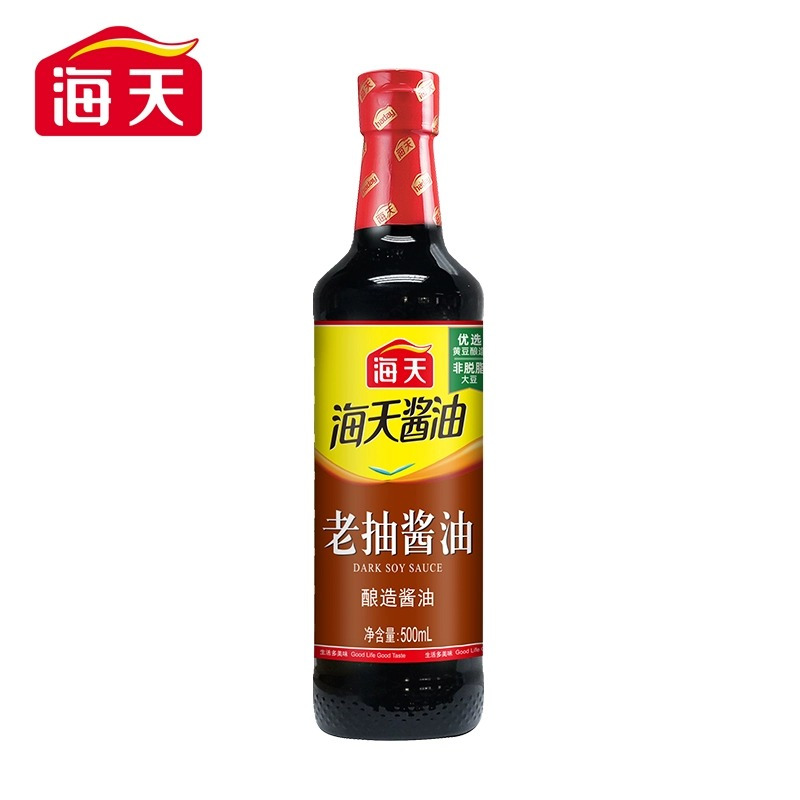 海天老抽酱油500ml *2 pet瓶装家用点蘸凉拌炒菜上色